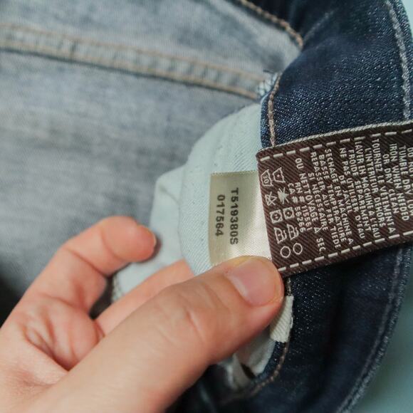 7 For All Mankind Standard Straight Leg Button Fly Mens Jeans Size 31 Waist - Picture 6 of 11